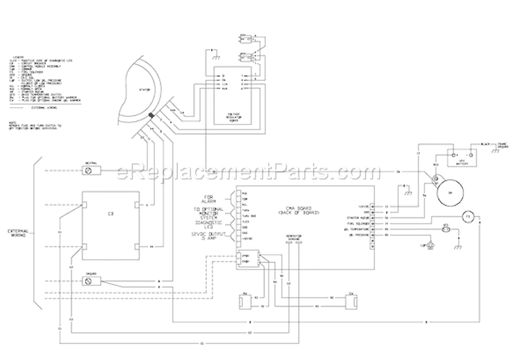 Page F Diagram and Parts List for 040276-0  Briggs and Stratton Generator
